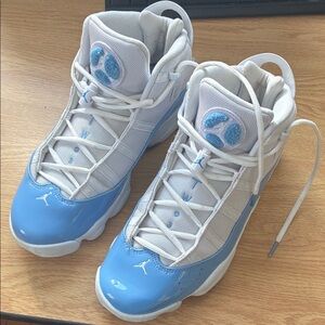 Jordan Kids' Sky Blue and White Sneakers